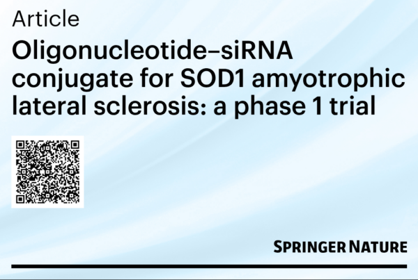 RAG-17 es una terapia siRNA en investigación dirigida a reducir la producción de SOD1 en formas genéticas de ELA.